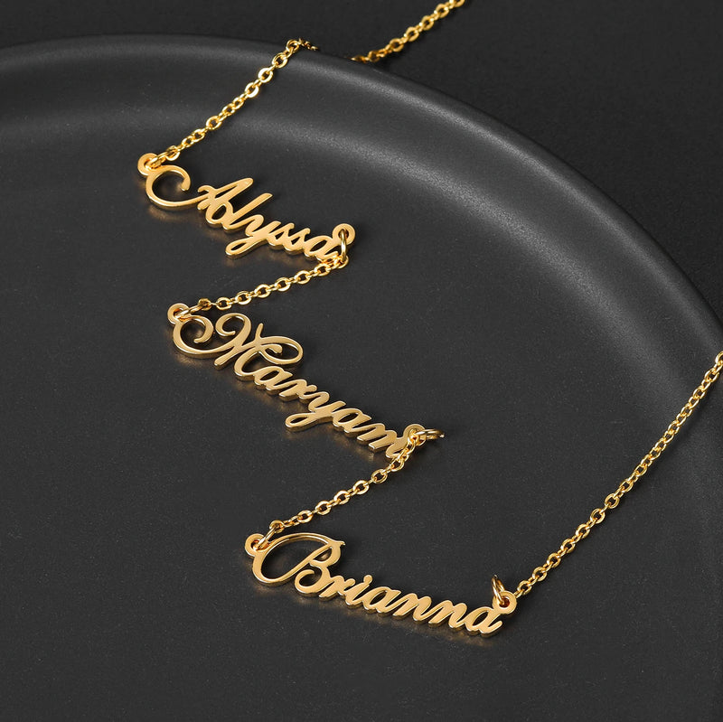 Custom Stainless Steel Name Pendant Necklace Chain Gift for Women