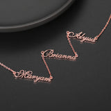 Custom Stainless Steel Name Pendant Necklace Chain Gift for Women