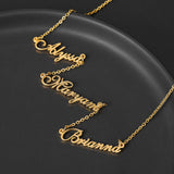 Custom Stainless Steel Name Pendant Necklace Chain Gift for Women