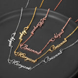 Custom Stainless Steel Name Pendant Necklace Chain Gift for Women