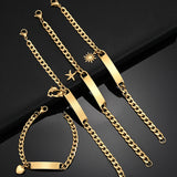 Personalized Engrave Name Bracelet Stainless Steel Halloween Jewelry Gift