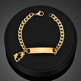 Personalized Engrave Name Bracelet Stainless Steel Halloween Jewelry Gift