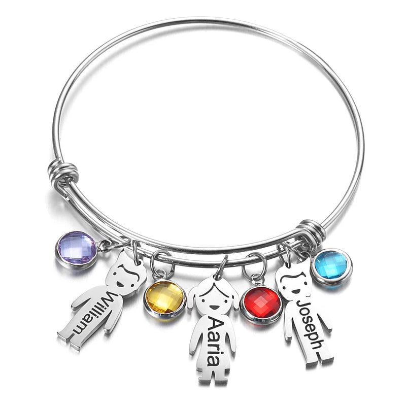 Adjustable Bangles for Kids Gift 304 Stainless Steel Bracelet