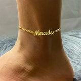 Personalized Stainless Steel Name Anklet Foot Bracelet