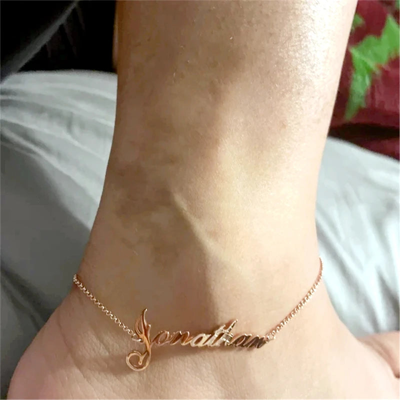 Personalized Anklet for Women 316L Stainless Steel Jewelry Gift