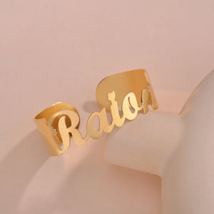 Name Bangles Personalized Letters Stainless Steel Adjustable Creative Bangles