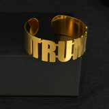 Stainless Steel Wide Cuff Bracelet Nameplate Bangles