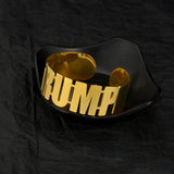 Stainless Steel Wide Cuff Bracelet Nameplate Bangles