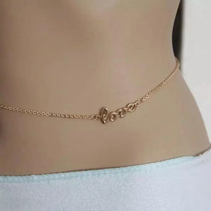 Personalized Belly Waist Chain Body Chain 3 Colors