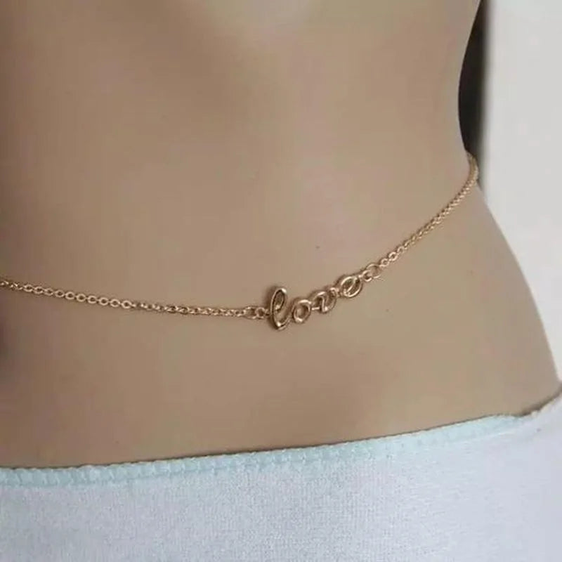 Personalized Belly Waist Chain Body Chain 3 Colors