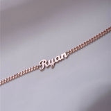 Custom Name Bracelet Cuban Chain Stainless Steel Personalized