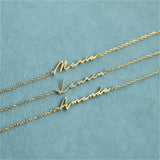 Women's Stainless Steel Name Bracelet - Personalized Cable Chain