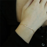 Women's Stainless Steel Name Bracelet - Personalized Cable Chain
