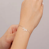 Name Bracelet Personalized Couple Stainless Steel Women Men Jewelry