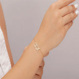 Name Bracelet Personalized Couple Stainless Steel Women Men Jewelry