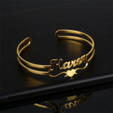 Personalized Charm Silver Name Bracelet for Women