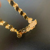 Personalized Name Bracelet Crown Chain Feet Bangle Women Bracelet