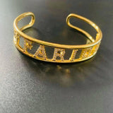Personalized Nameplate Bracelet Cuff for Women