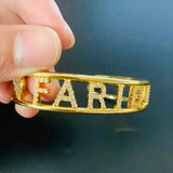 Personalized Nameplate Bracelet Cuff for Women