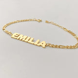 Personalized Name Bracelet Custom Handwriting Letter Chain Bracelet