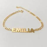 Personalized Name Bracelet Custom Handwriting Letter Chain Bracelet
