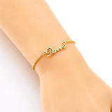 Personalized Name Bracelet Stainless Steel Women Bracelet