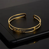 Personalized Stainless Steel Name Bracelet Cuff Bangle
