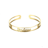 Personalized Stainless Steel Name Bracelet Cuff Bangle