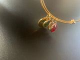 Name Bracelet With Birthstone Engraved Names Bangle Stainless Steel