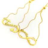 Name Bracelet Women Kids Stainless Steel Arabic Letter Bracelets
