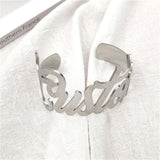 Personalized Stainless Steel Name Bracelet for Men and Women