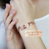 Personalized Name Bracelet for Women Stainless Steel Jewelry