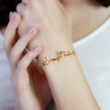 Personalized Name Bracelet for Women Stainless Steel Jewelry