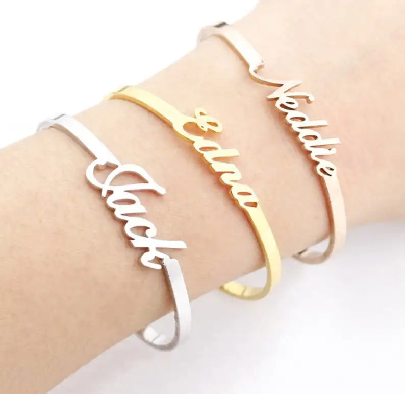 Personalized Name Bracelets for Women Girls