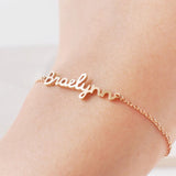 Personalized Name Bracelet Stainless Steel Chain Birthday Gift