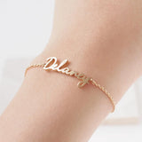 Personalized Name Bracelet Stainless Steel Chain Birthday Gift