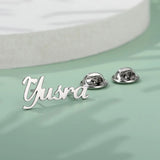 Personalized Initial Letters Brooch Pins, Wedding Bridesmaid Jewelry