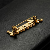 Letter Brooches Stainless Steel Cat Pin Badges Women Personalized Jewelry