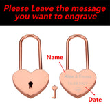Concentric Lock Key Couple Keychain Set