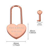 Concentric Lock Key Couple Keychain Set
