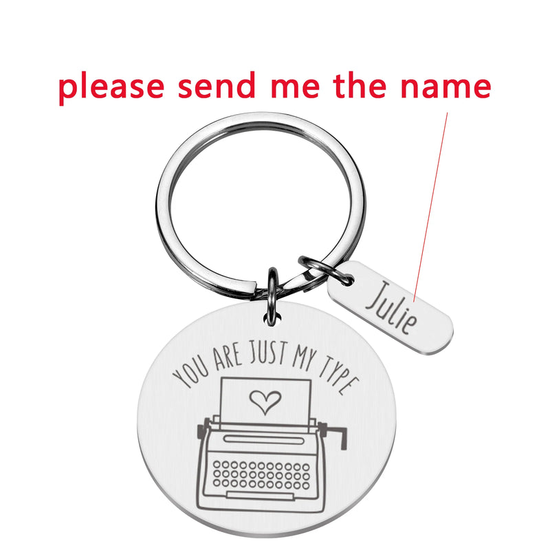 Personalized Lover's Name Couple Keychain Valentine Gift Love Keychain