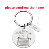 Personalized Lover's Name Couple Keychain Valentine Gift Love Keychain