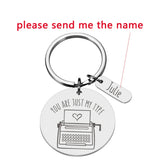 Personalized Lover's Name Couple Keychain Valentine Gift Love Keychain