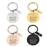 Personalized Lover's Name Couple Keychain Valentine Gift Love Keychain