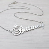 Crown Necklace for Women Personalised Stainless Steel Chain Pendant