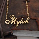 Crown Necklace for Women Personalised Stainless Steel Chain Pendant
