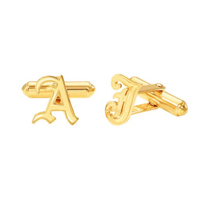 Personalized Stainless Steel Initials Cufflinks for Men