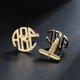 Personalized Letter Cufflinks High Stainless Steel for Men
