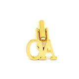 Custom Letter Cufflinks for Men, Stainless Steel Initials Logo Button