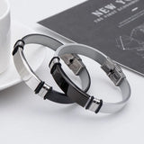 Men's Titanium Steel Mesh Bracelet - Engraved Jewelry